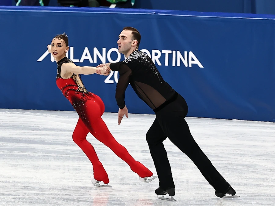 Anastasiia Metelkina og Luka Berulava